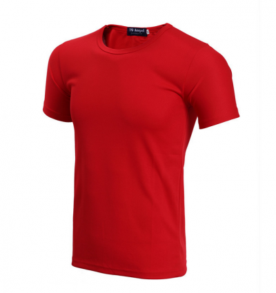 SKT001 Manufacture of solid color sports t-shirts Supply moisture wicking T-shirts Online ordering Sweatshirts 190G full polyester pinhole cloth Sweatshirt manufacturer T-shirt price t-shirt design Price t shirt offer t-shirt wholesale price side view